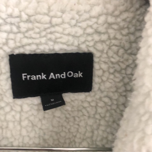 Frank & Oak Fleece Sherpa Lined Denim Jacket - Picture 3 of 6